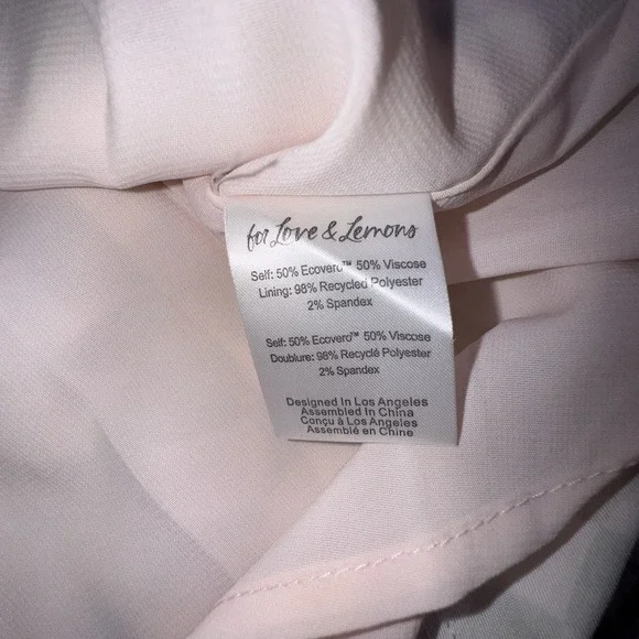 For Love & Lemons Dress Women's Small Green Mini Bow Straps Boned FIt & Flare‎